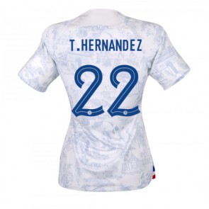 Maillot de foot France Theo Hernandez #22 Extérieur Femmes Monde 2022 Manches Courte